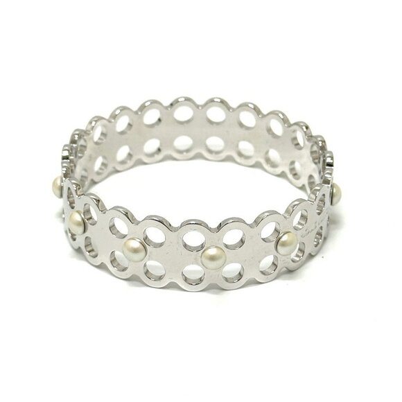 LOUIS VUITTON M66667 High and Seek Bangle Bracelet Metal Silver - Picture 10 of 13